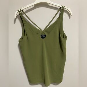 TOPSHOP Olive Green Strappy Top